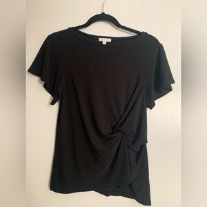 Short sleeve black top. Size XS